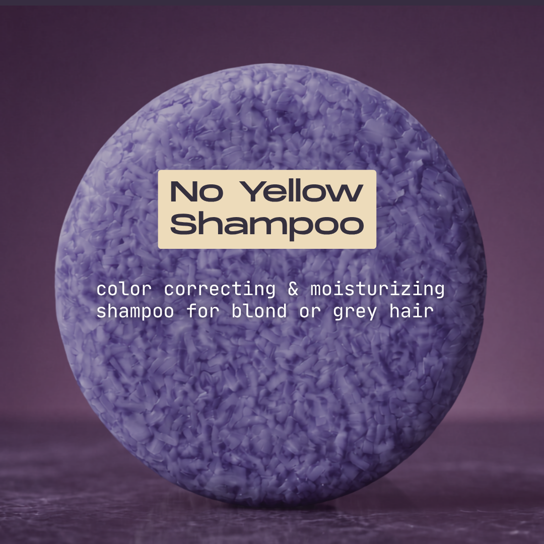 No Yellow purple shampoo bar in development