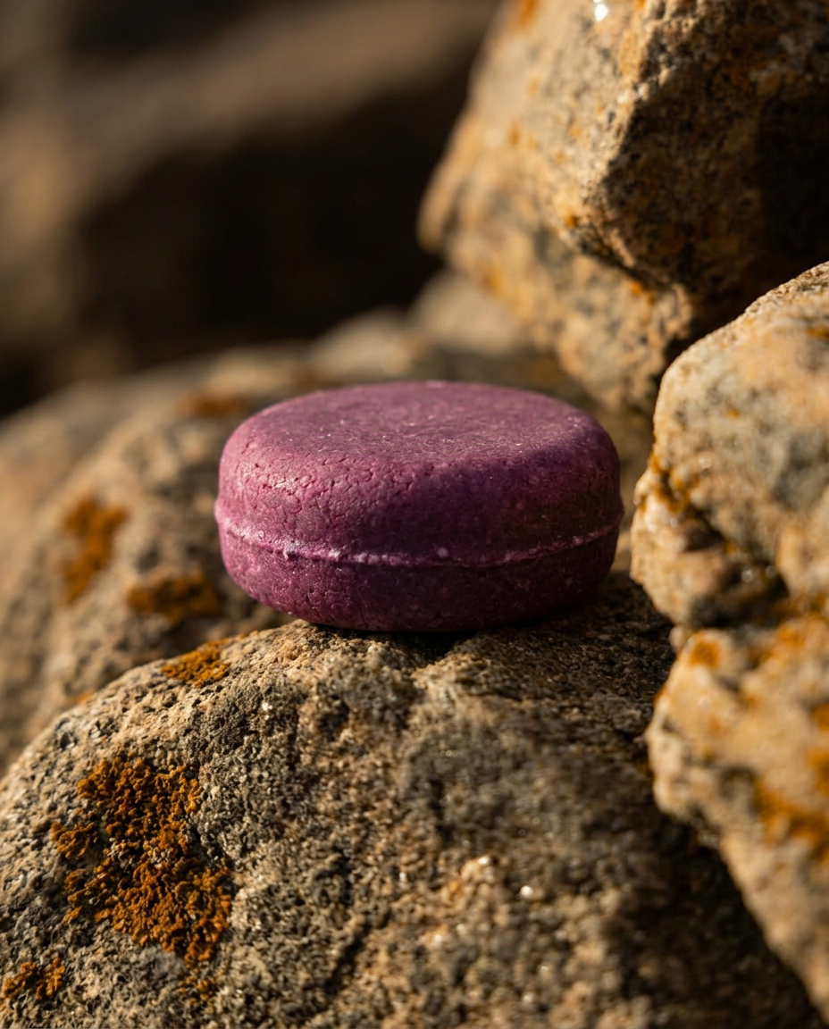 Kamomill shampoo bar in natural light